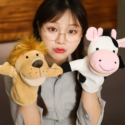 Stuffed Plush Animal Toys – Hand Finger Story Puppets for Kids