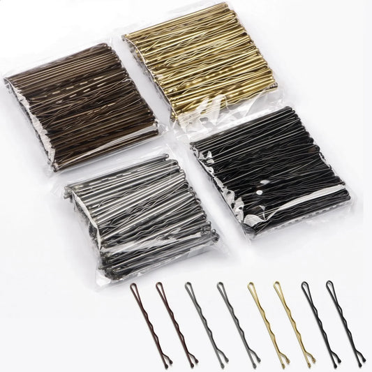 50 PCs Gold U-Shape Hair Clips – Essential Tool for Stylish Updos