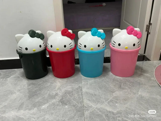 Sanrio Hello Kitty Dustbin – Kawaii Trash Can for Your Home