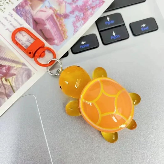 Cute Glow-in-the-Dark Turtle Keychain