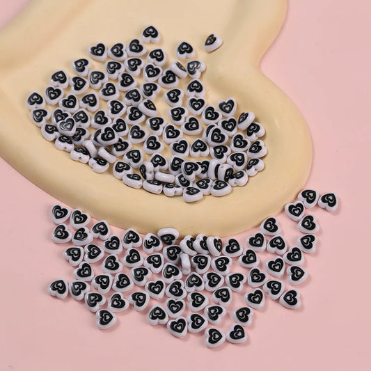 Adorn Your Creations with 10pcs I Love You Heart Beads