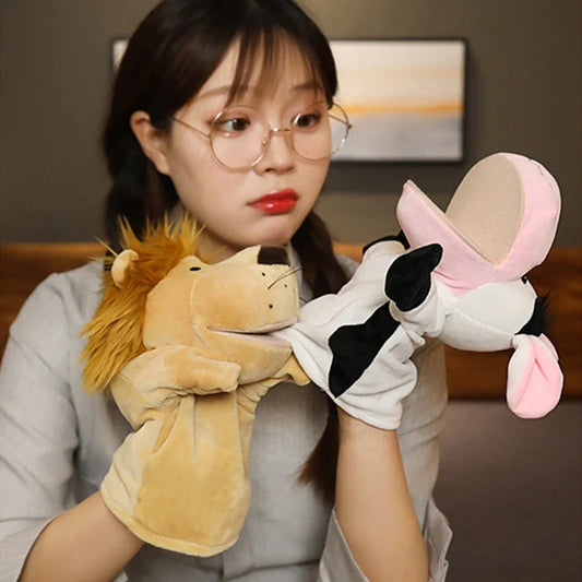 Hand Finger Puppets – Plush Cartoon Toys for Family Fun