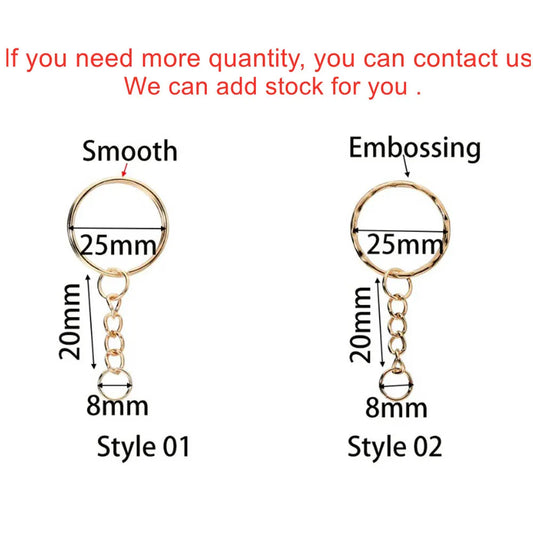 Versatile Key Ring Key Chain Set – Perfect for DIY Jewelry and Accessories