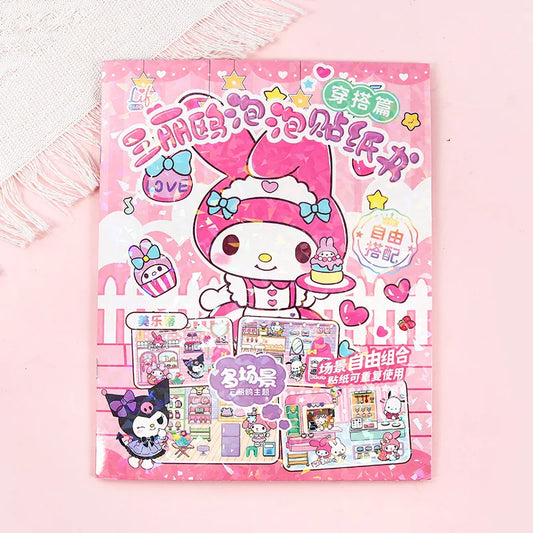New Creative Sanrio Kuromi &amp; My Melody 3D Sticker Book&nbsp;
