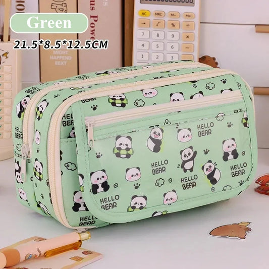 Capybara Multi-Layer Large Capacity Pencil Case