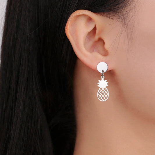 Sipuris Pineapple Earrings – Cute Kawaii Fruit Jewelry