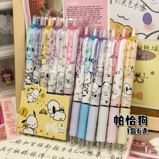 Sanrio 6pcs Series Gel Pen Set – Hello Kitty &amp; Friends Stationery