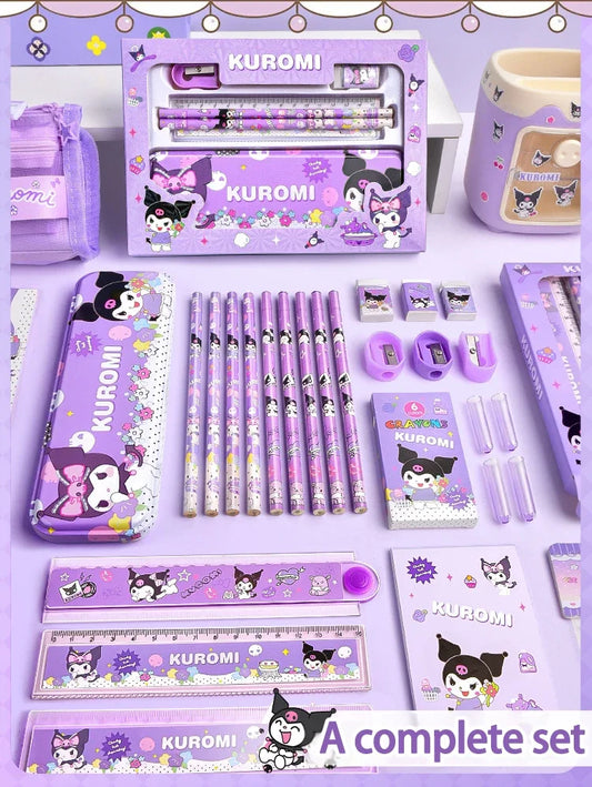 Sanrio Kuromi &amp; Friends Stationery Set – Perfect for Young Learners