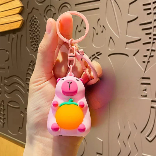 Simulation Capybara Anime Keychain