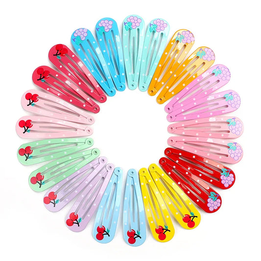 40Pcs Cute Cartoon Fruit &amp; Animal Hair Clips for Kids