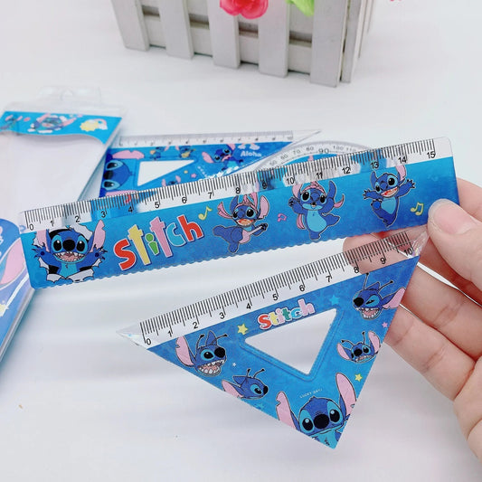 MINISO Stitch Creative Ruler Set – Fun &amp; Functional Stationery