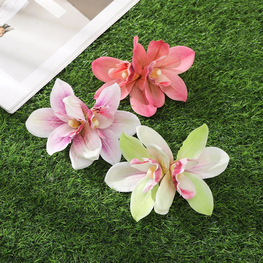 Orchid Flowers Hair Clips