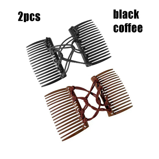 Vintage Creative Magic Hair Comb: Elastic Rope Disc Hair Clip for Women