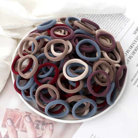 50Pcs Women Girl Mixed Colors Hair Bands – Elastic Headbands