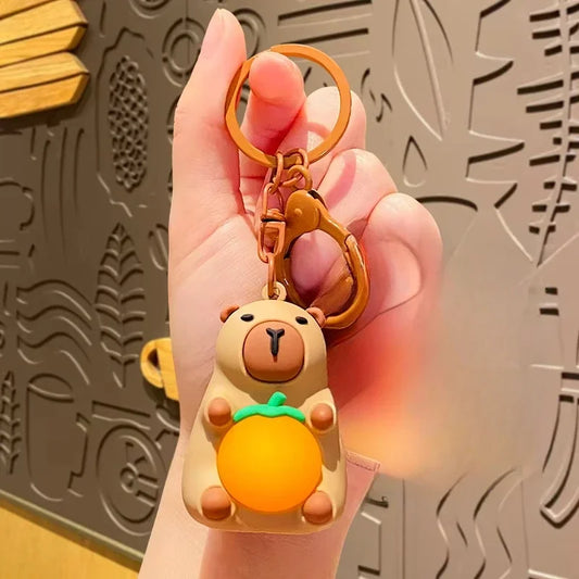 Simulation Capybara Anime Keychain