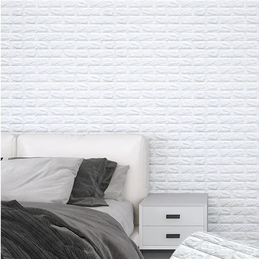 Transform Your Space with 3D Soft Foam Brick Wallpaper Stickers