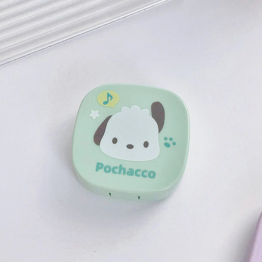 Kawaii Sanrio Contact Lenses Box – Hello Kitty, Kuromi Travel Case
