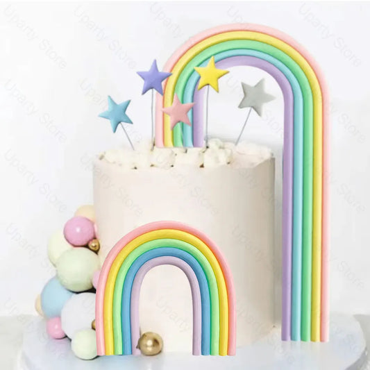 2 Packs Rainbow Cake Toppers