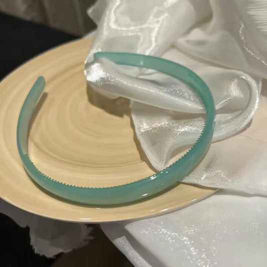 Plastic Translucent Hair Head Hoop Band – Non-slip Tooth Hairband