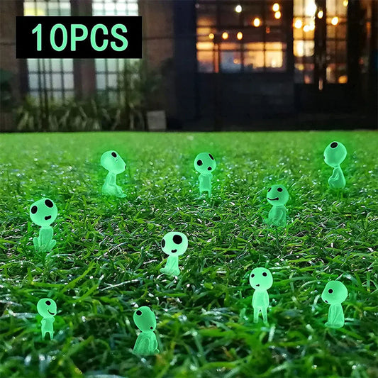 10 Pieces Miniature Luminous Princess Landscape Decorations