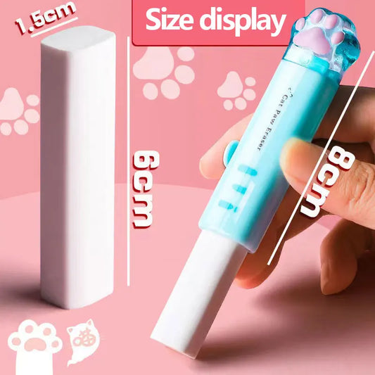 Kawaii Retractable Cute Cat Eraser