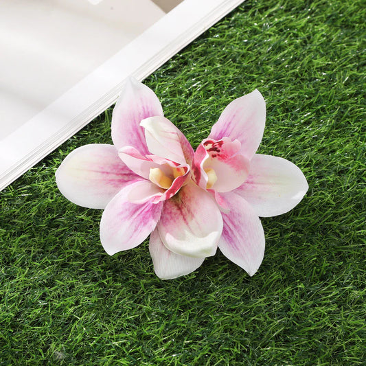 Orchid Flowers Hair Clips