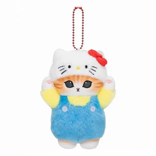 Kawaii Mofusand x Sanrio Plush Keychain – Adorable Backpack Pendant