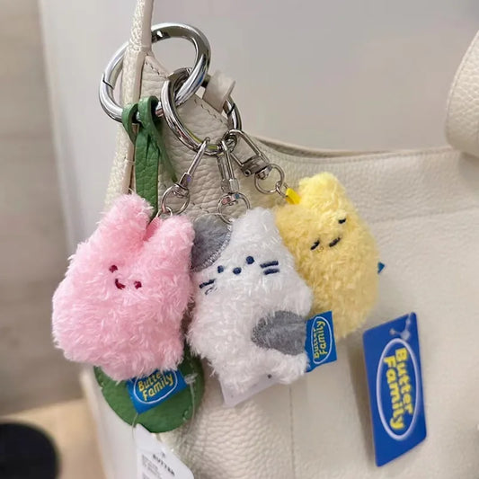 7cm Butter Rabbit Cut Plush Keychain – Adorable Anime Plush Toy